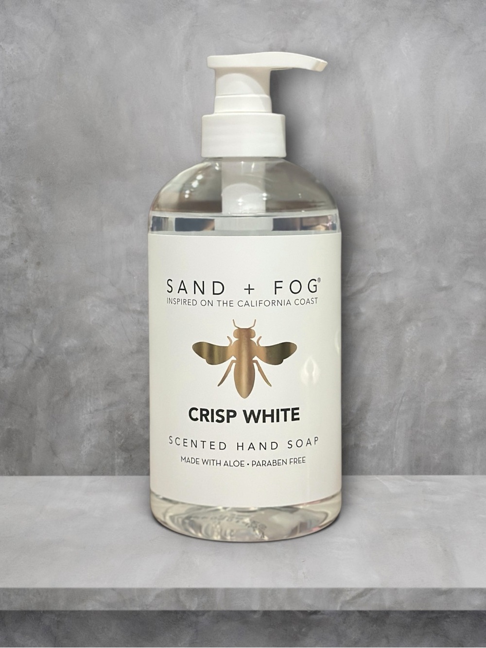 Sand + Fog Crisp White Liquid Hand Soap- fresh, clean, crisp, aloe, hydrating